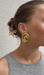 Huge Shield Earrings
