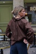 Madeleine Chocolate Blouse
