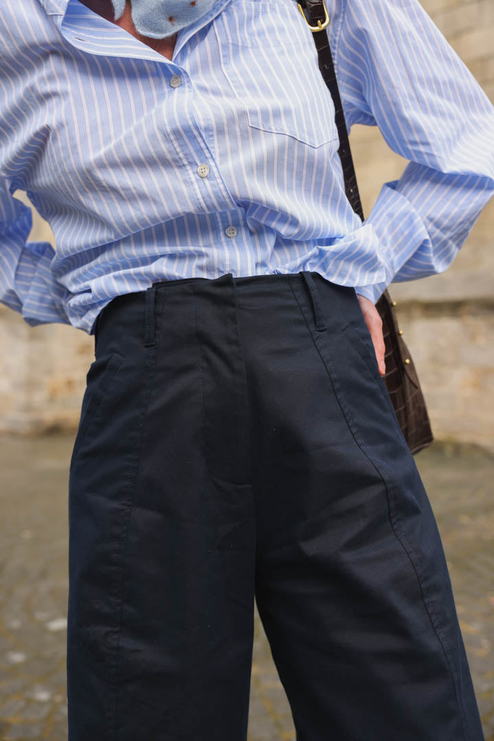 Pantalones Louis Barrel Azul Marino