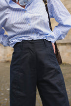 Pantalones Louis Barrel Azul Marino