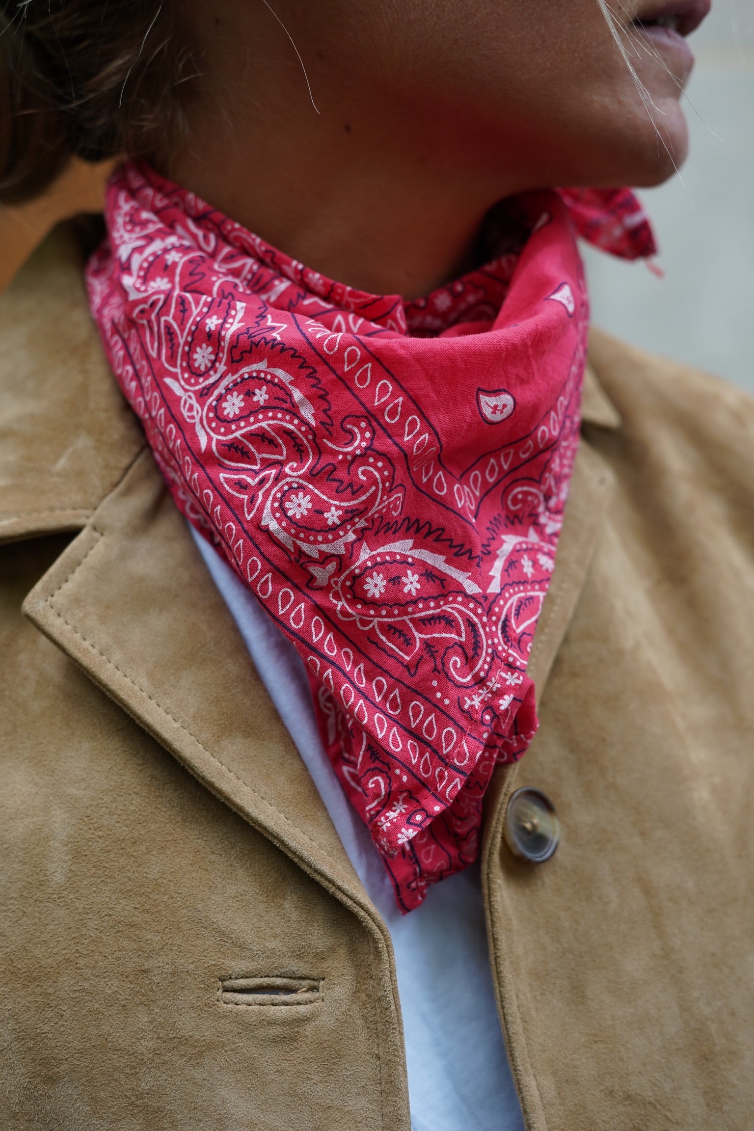 Foulard bandana rouge