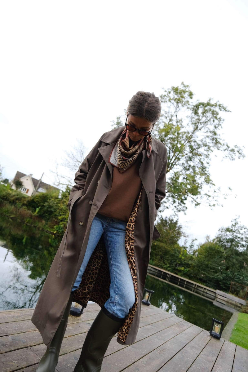 Trench Paul Kaki/Léopard