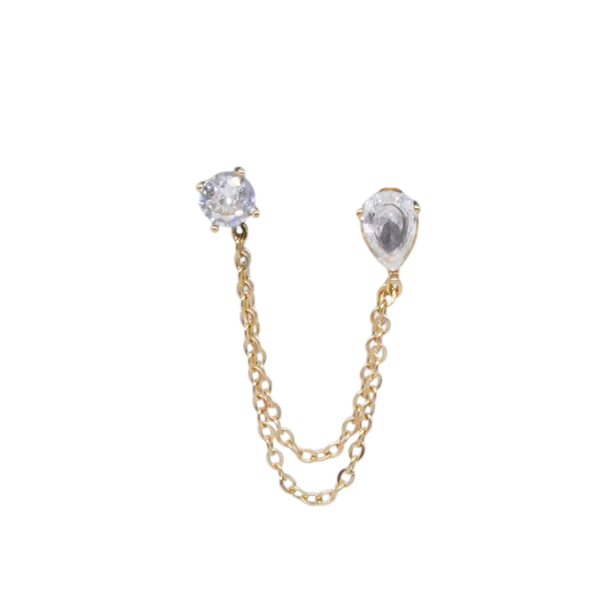 Boucles D'Oreilles Danica - Monoboucle - Doré Ou Argent