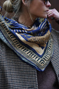 Georgia Navy Pattern Scarf