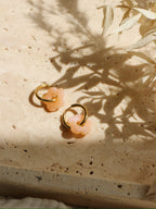 Coral Flower Earrings