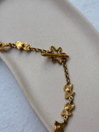 Biche De Bere Vintage Necklace - Gold-Tone Shaped Links