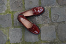 Mocassins Ovana Cuir Bordeaux