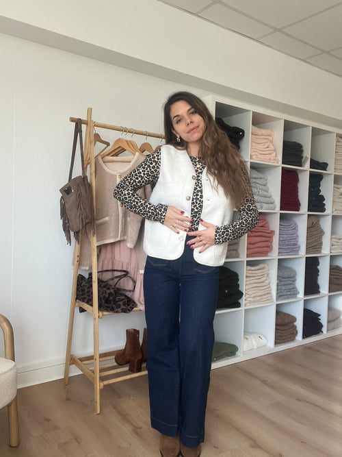 Gilet Berger Arianne Écru