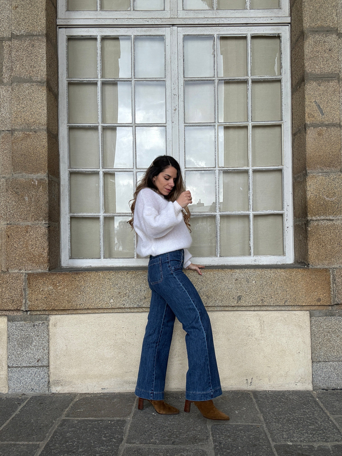 Vaqueros Victorine denim oscuro