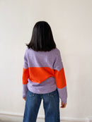 Pull Paola Orange Et Lilas