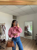 Blouse Vichy Rouge Alice