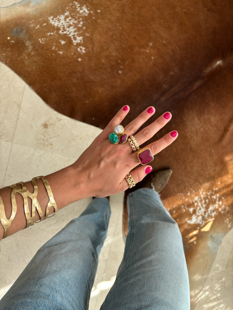 Bague Tampa Magenta