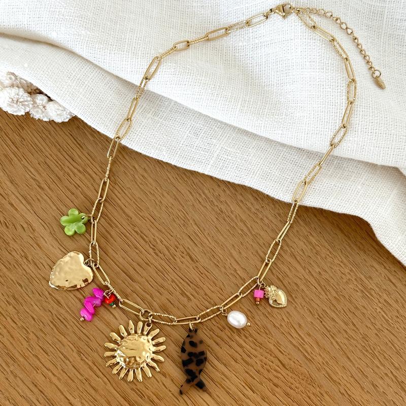 Collier "Janeiro" acier-Colliers-Instants Plaisirs • Bijoux-Instants Plaisirs | Bijoux