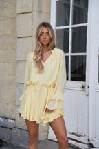 Vanina Yellow - Belted Dress