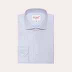 Chemise Cintrée En Chevron Double Retors Bleue