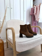 Aurore Camel Ankle Boots