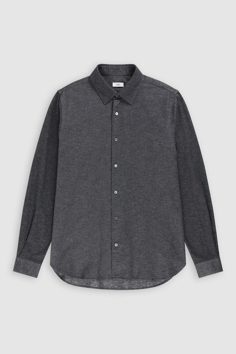 Chemise Basique - Dark Grey Melange - Homme