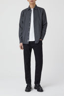 Chemise Basique - Dark Grey Melange - Homme