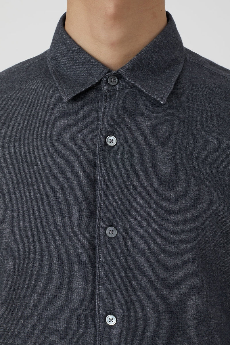 Chemise Basique - Dark Grey Melange - Homme