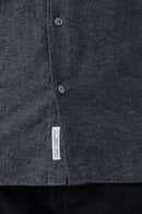 Chemise Basique - Dark Grey Melange - Homme