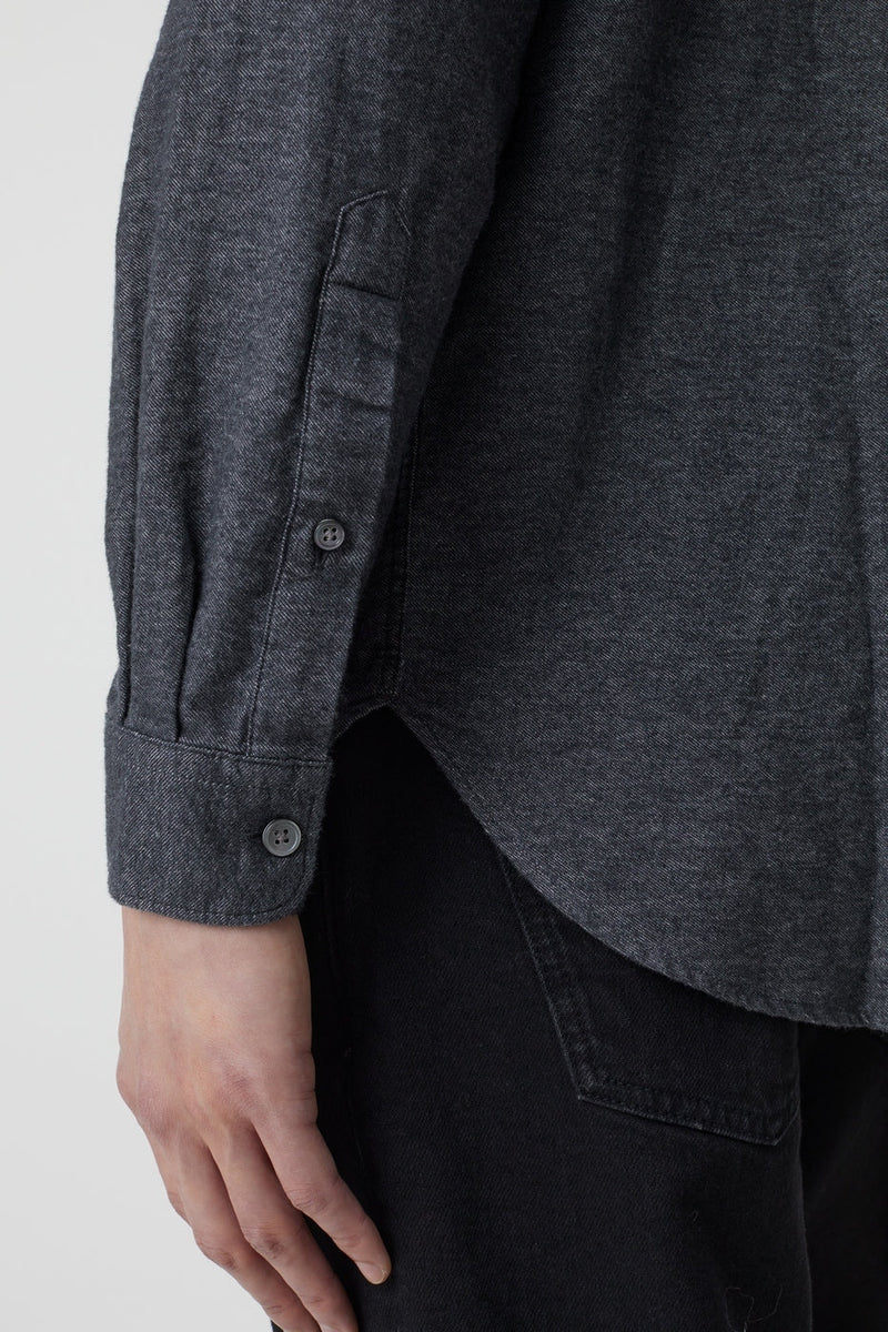 Chemise Basique - Dark Grey Melange - Homme