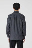 Chemise Basique - Dark Grey Melange - Homme