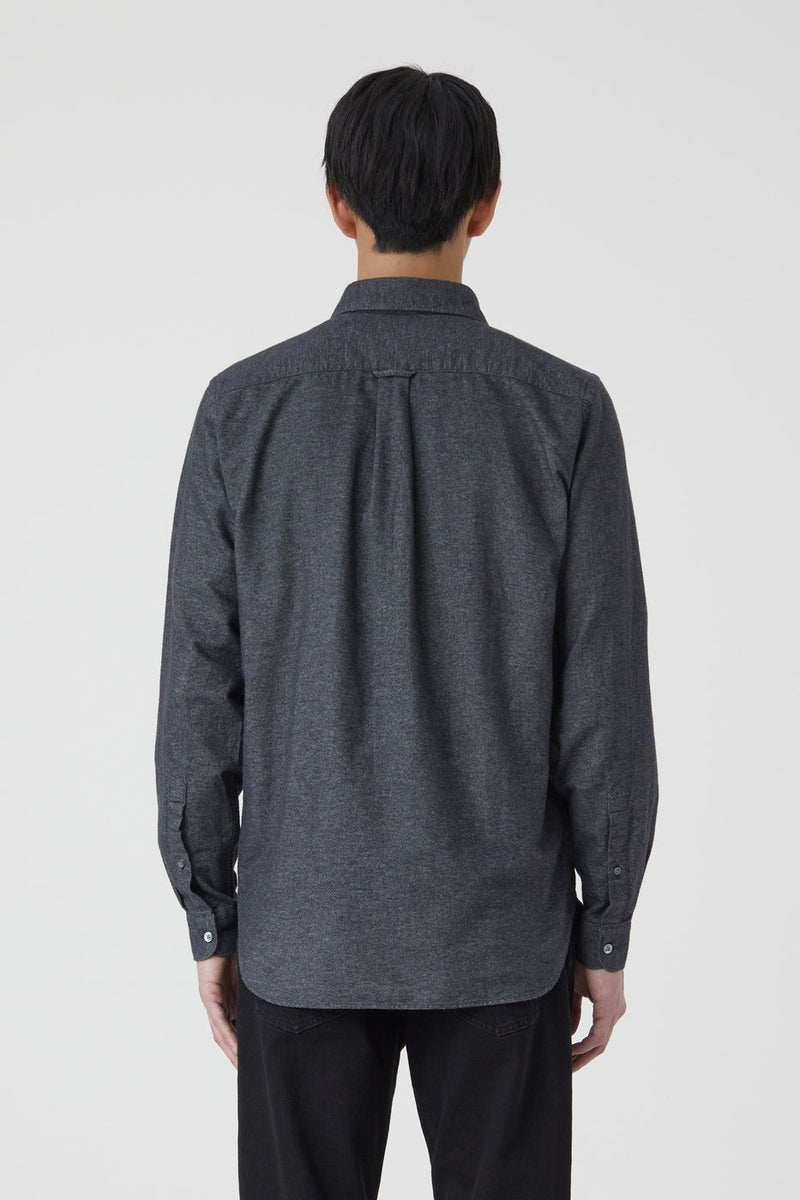 Chemise Basique - Dark Grey Melange - Homme