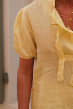 Blouse Célestine lin jaune