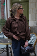 Madeleine Chocolate Blouse