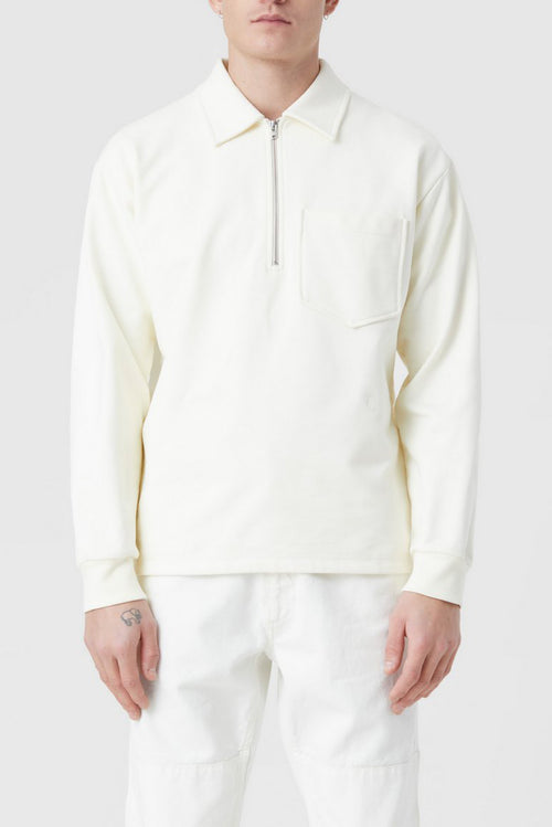 T-Shirts Zip-Up Polo - Black - Homme