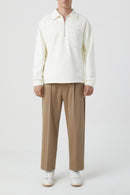 T-Shirts Zip-Up Polo - Black - Homme