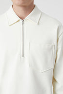 T-Shirts Zip-Up Polo - Black - Homme