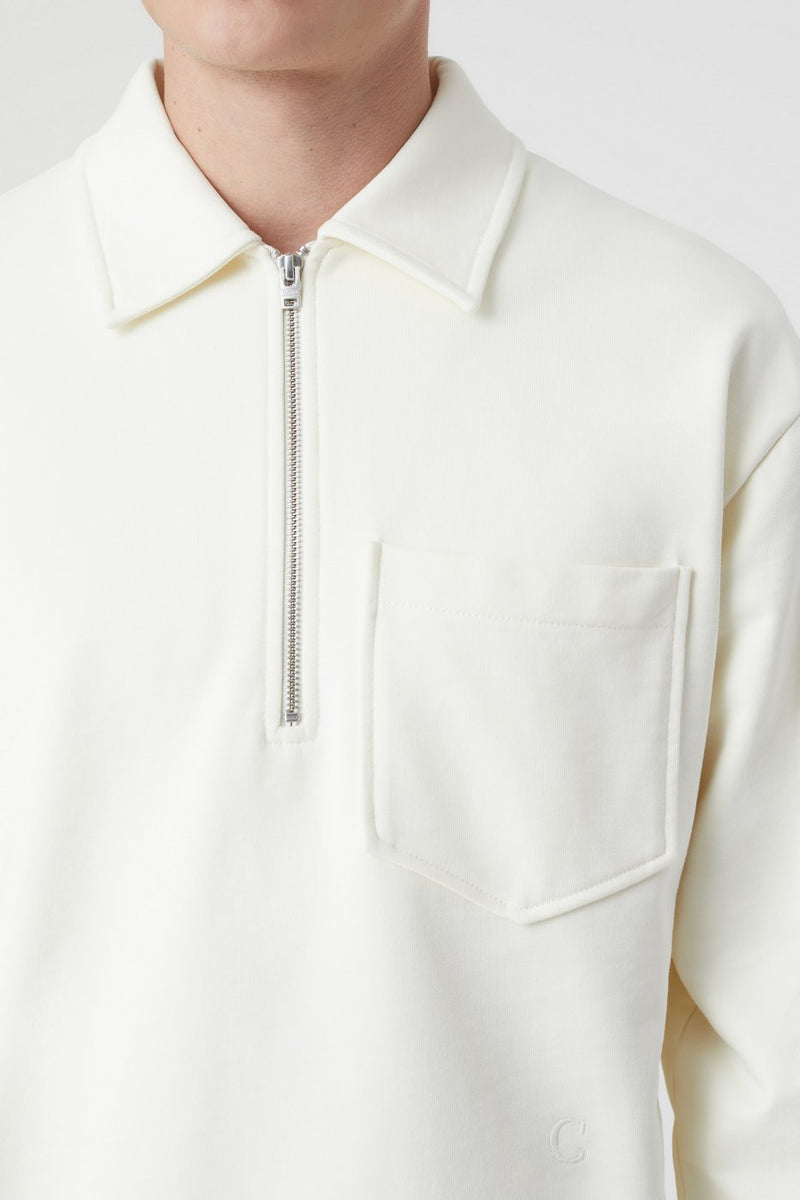 T-Shirts Zip-Up Polo - Black - Homme