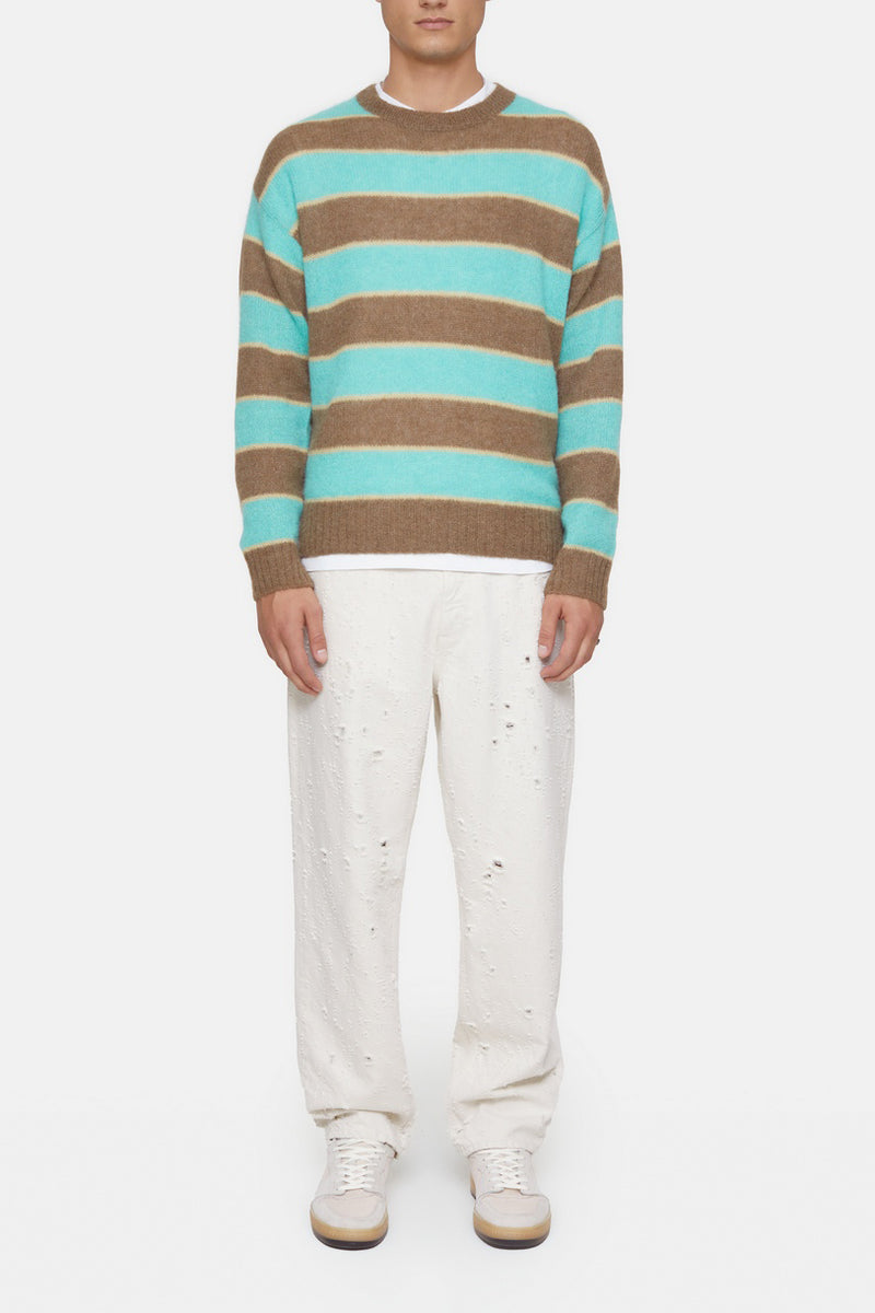 Crew Neck Jumper - Glazed Green - Homme