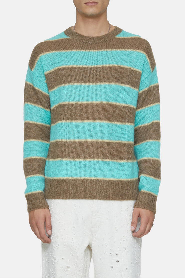 Crew Neck Jumper - Glazed Green - Homme