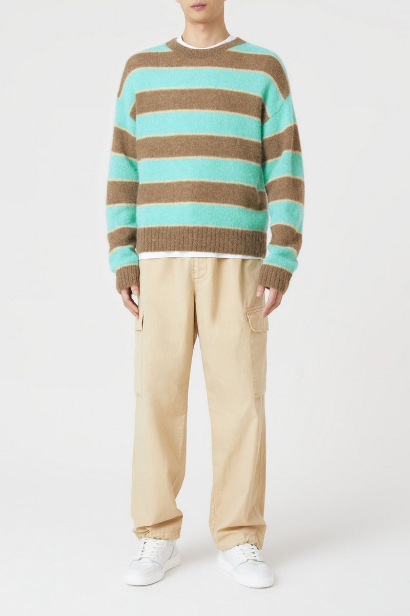 Crew Neck Jumper - Glazed Green - Homme