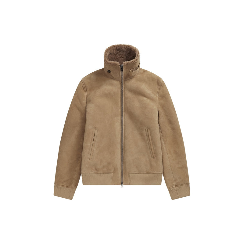 Closed - Shearling Bomber Coat - American Elm - Man