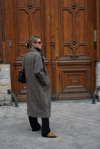 Nicolas Coat Chocolate Checks