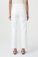 Jeans Pedal Pusher - White - Femme