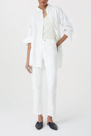 Jeans Pedal Pusher - White - Femme