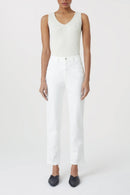 Jeans Pedal Pusher - White - Femme