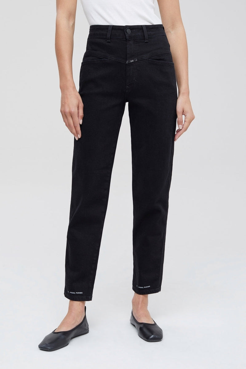 Jeans Pedal Pusher - Black - Femme