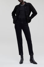 Pedal Pusher Jeans - Black - Women