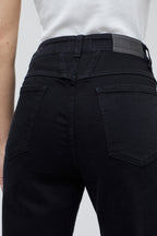 Pedal Pusher Jeans - Black - Women