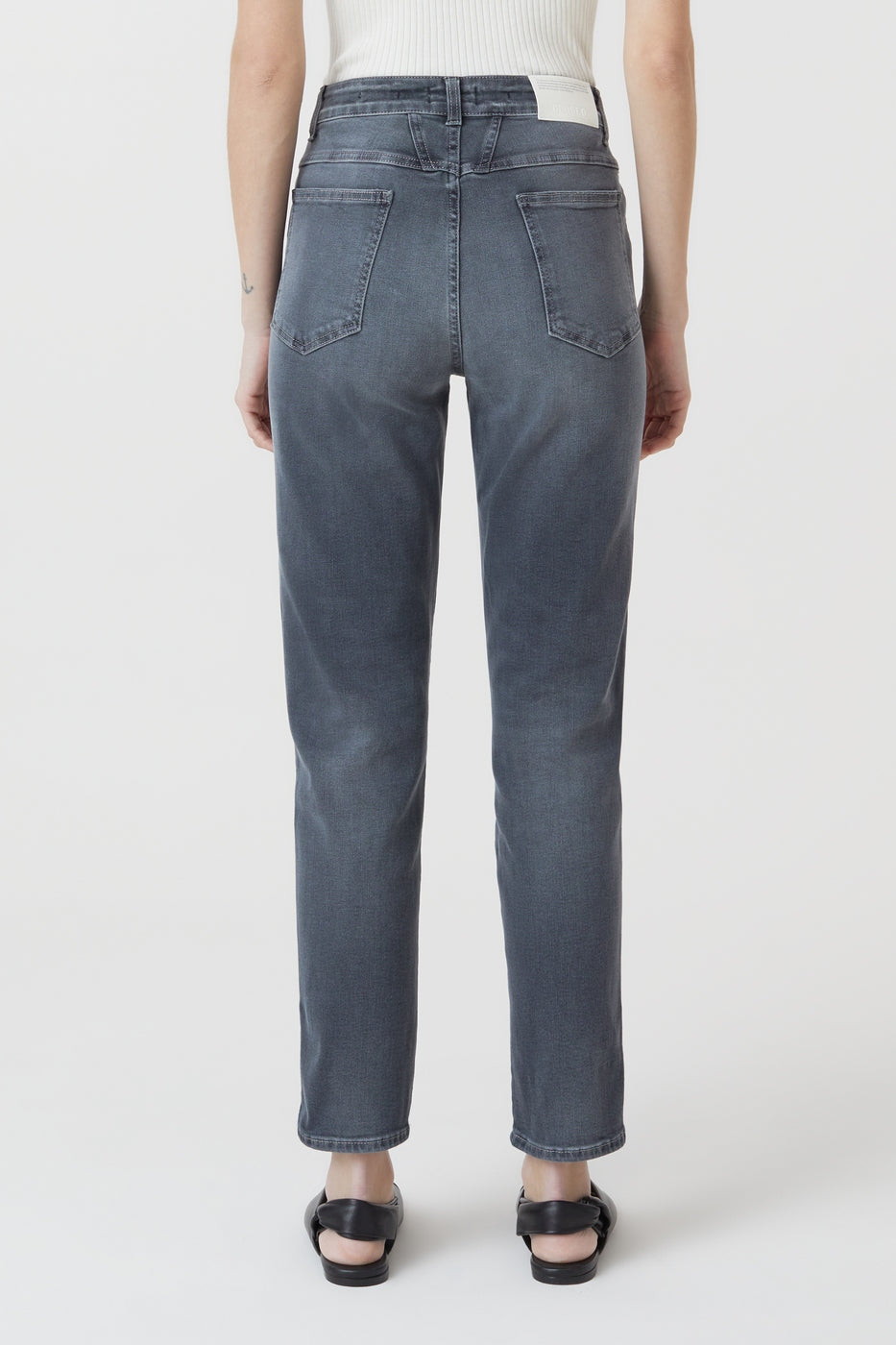Jeans Pedal Pusher - Mid Grey - Mujer