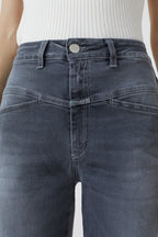Jeans Pedal Pusher - Mid Grey - Mujer
