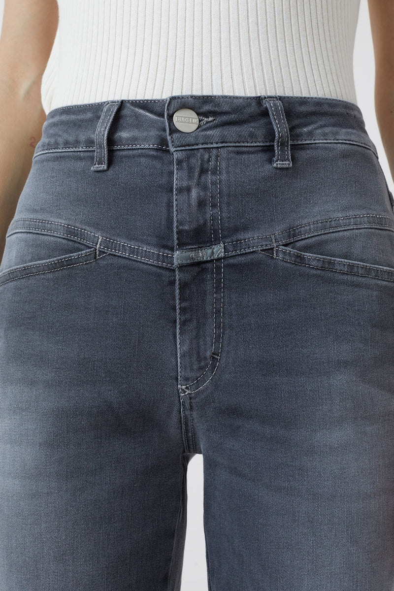 Jeans Pedal Pusher - Mid Grey - Femme