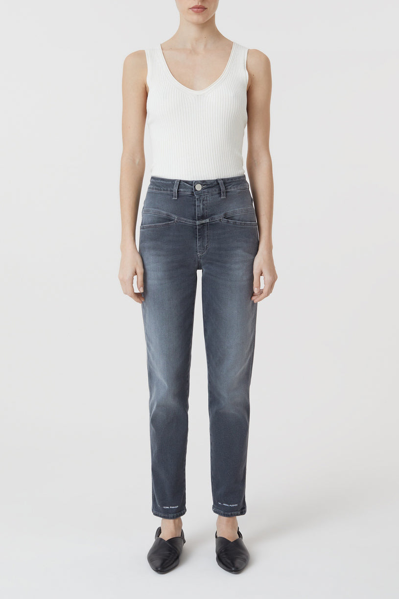Jeans Pedal Pusher - Mid Grey - Mujer