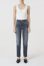 Jeans Pedal Pusher - Mid Grey - Mujer