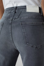 Jeans Pedal Pusher - Mid Grey - Mujer